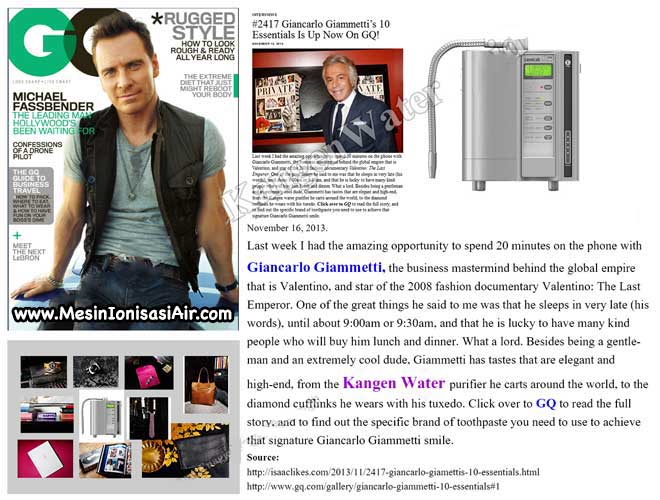 kangen water majalah gq magazine