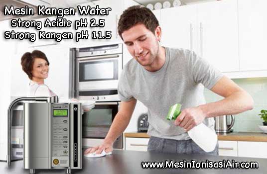 sanitasi membunuh kuman dengan strong acidic water ph 2.5