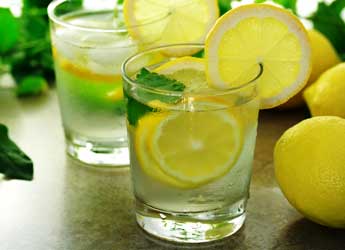 infused lemon water
