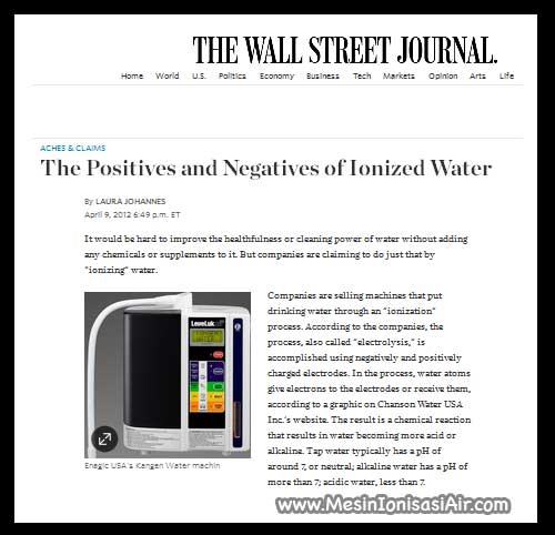 kangen water wall street journal