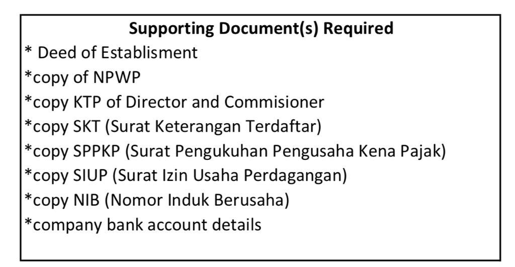 syarat perusahaan