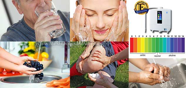 5 jenis air kangen water berbagai pH